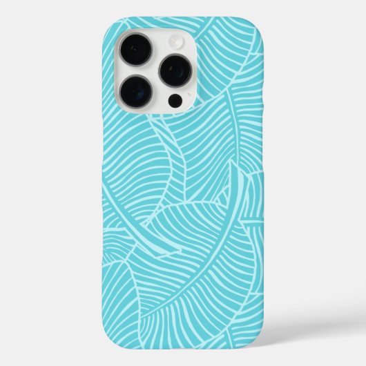 Zebra Palm Hawaiian Tropical Aqua Case-Mate iPhone Hülle (Rückseite)