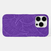 Zebra Palm Hawaiian Tropical Lila Case-Mate iPhone Hülle (Rückseite (Horizontal))