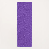 Zebra Palm Hawaiian Tropical Lila Reversible Yogamatte (Vorderseite)