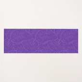 Zebra Palm Hawaiian Tropical Lila Reversible Yogamatte (Vorderseite (Horizontal))