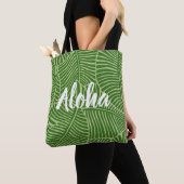 Zebra Palm Hawaiian Tropical Palm Green Beach Bag Tasche (Von Nahem)