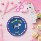Zebra Paper Tellers Animal Birthday Party Pappteller (Party)