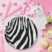 Zebra Paper Tellers Zebras Striped Pappteller (Party)