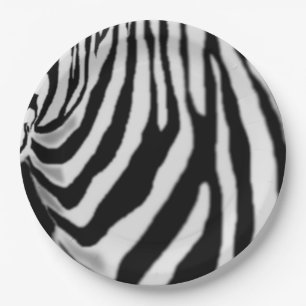 Zebra Paper Tellers Zebras Striped Pappteller