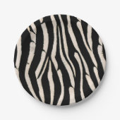Zebra: Papierplatte Pappteller (Vorderseite)