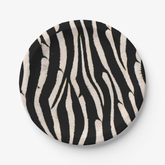 Zebra: Papierplatte Pappteller (Vorderseite)