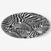 Zebra Pappteller (Schrägansicht)
