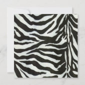 Zebra-Party Einladung (Rückseite)