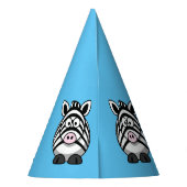 Zebra Party Hat Partyhütchen (Rückseite)