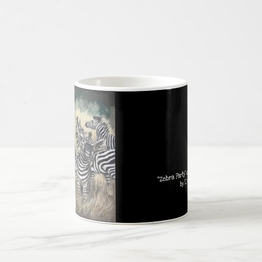 Zebra-Party Kaffeetasse (Mittel)