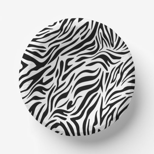 Zebra Party Paper Bowl Pappteller (Vorderseite)