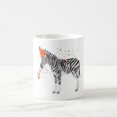 Zebra Partying - Tiere mit Party Kaffeetasse (Mittel)