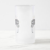 Zebra Partying - Tiere mit Party Mattglas Bierglas (Mittel)