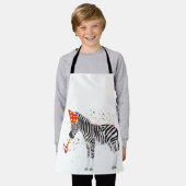 Zebra Partying - Tiere mit Party Schürze (Getragen)