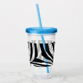 Zebra Pattern Acryltrinkbecher (Links)