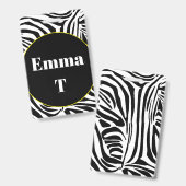 Zebra Pattern Ausweis (Vorder- & Rückseite)
