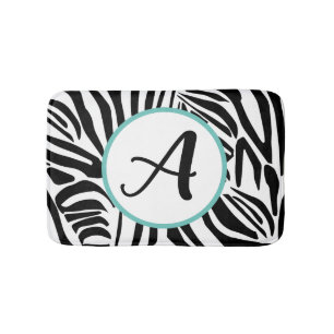 Zebra Pattern Badematte