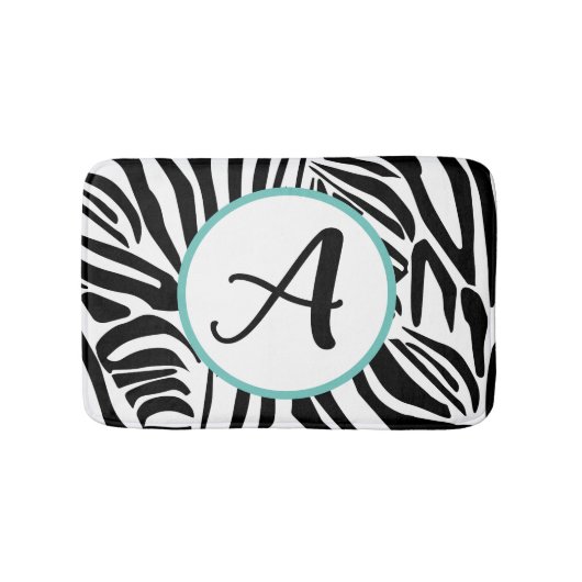 Zebra Pattern Badematte (Vorderseite)