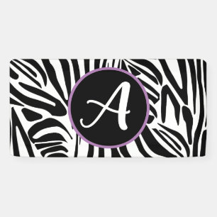 Zebra Pattern Banner