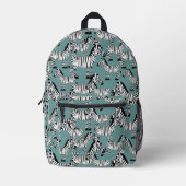 Zebra Pattern Bedruckter Rucksack (Vorderseite)