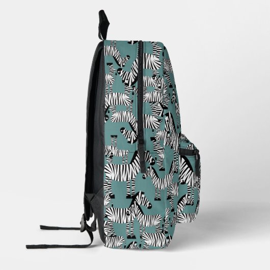 Zebra Pattern Bedruckter Rucksack (Links)