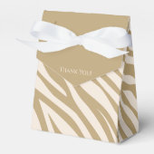 Zebra Pattern-Beige- Geschenkschachtel (Vorderseite)