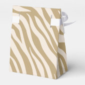 Zebra Pattern-Beige- Geschenkschachtel (Rückseite)