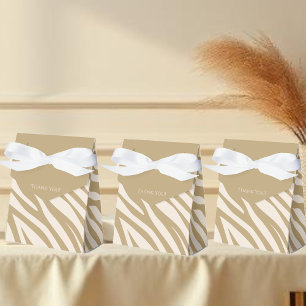 Zebra Pattern-Beige- Geschenkschachtel