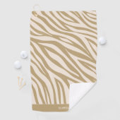 Zebra Pattern-Beige- Golfhandtuch (Insitu)