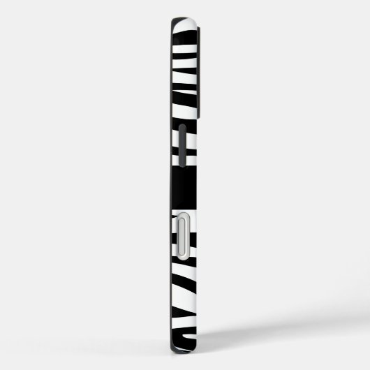 Zebra Pattern Black and White Personalized  Case-Mate iPhone Hülle (Rückseite / Rechts)