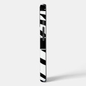 Zebra Pattern Black and White Personalized Case-Mate iPhone Hülle (Rückseite / Links)