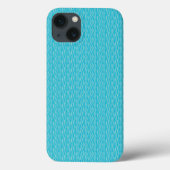 Zebra Pattern Blue Case-Mate iPhone Hülle (Rückseite)