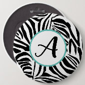 Zebra Pattern Button (Vorne & Hinten)