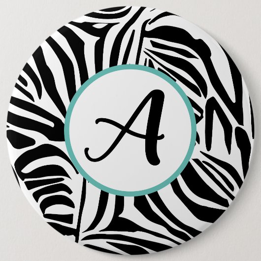 Zebra Pattern Button (Vorderseite)