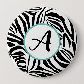 Zebra Pattern Button (Vorderseite)