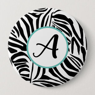 Zebra Pattern Button