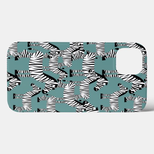 Zebra Pattern Case-Mate iPhone Hülle (Rückseite (Horizontal))