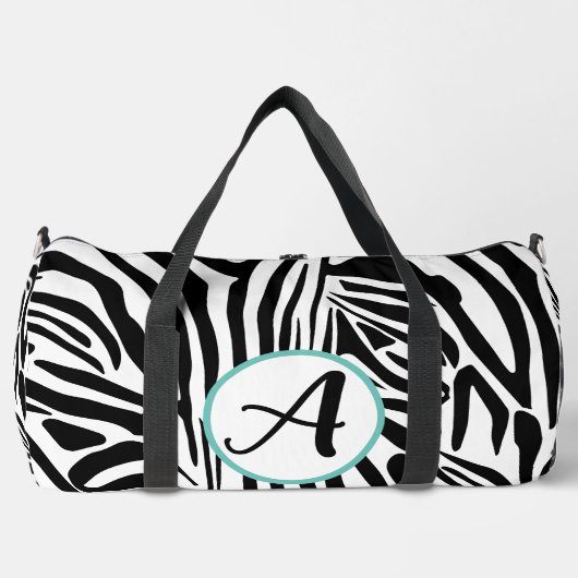 Zebra Pattern Duffle Bag (Vorderseite)