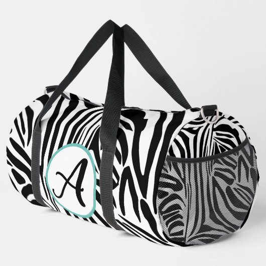 Zebra Pattern Duffle Bag (Rechte Ecke)