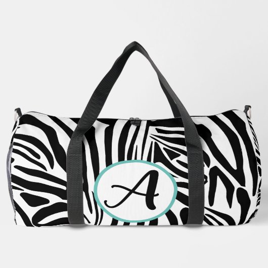 Zebra Pattern Duffle Bag (Rückseite)