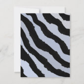 Zebra Pattern Einladung zum Geburtstag (Rückseite)
