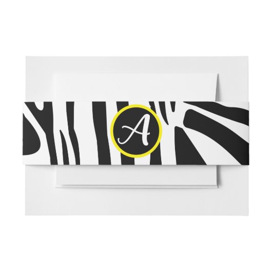 Zebra Pattern Einladungsbanderole (Vorderseite Beispiel)