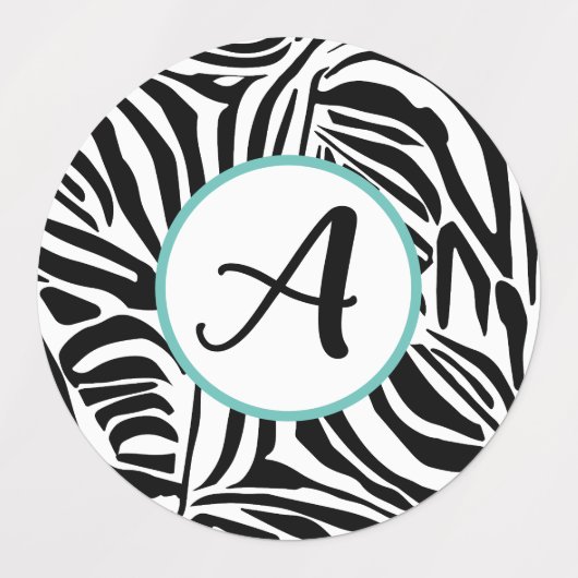 Zebra Pattern Etiketten (Design 2)