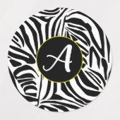 Zebra Pattern Etiketten (Design 1)