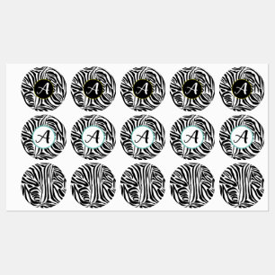 Zebra Pattern Etiketten