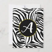 Zebra Pattern Feiertagskarte (Vorderseite)