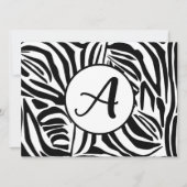 Zebra Pattern Feiertagskarte (Vorderseite)