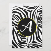 Zebra Pattern Feiertagskarte (Vorderseite)