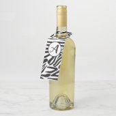 Zebra Pattern Flaschenanhänger (Angewinkelt)