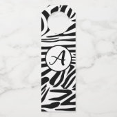 Zebra Pattern Flaschenanhänger (Rückseite)